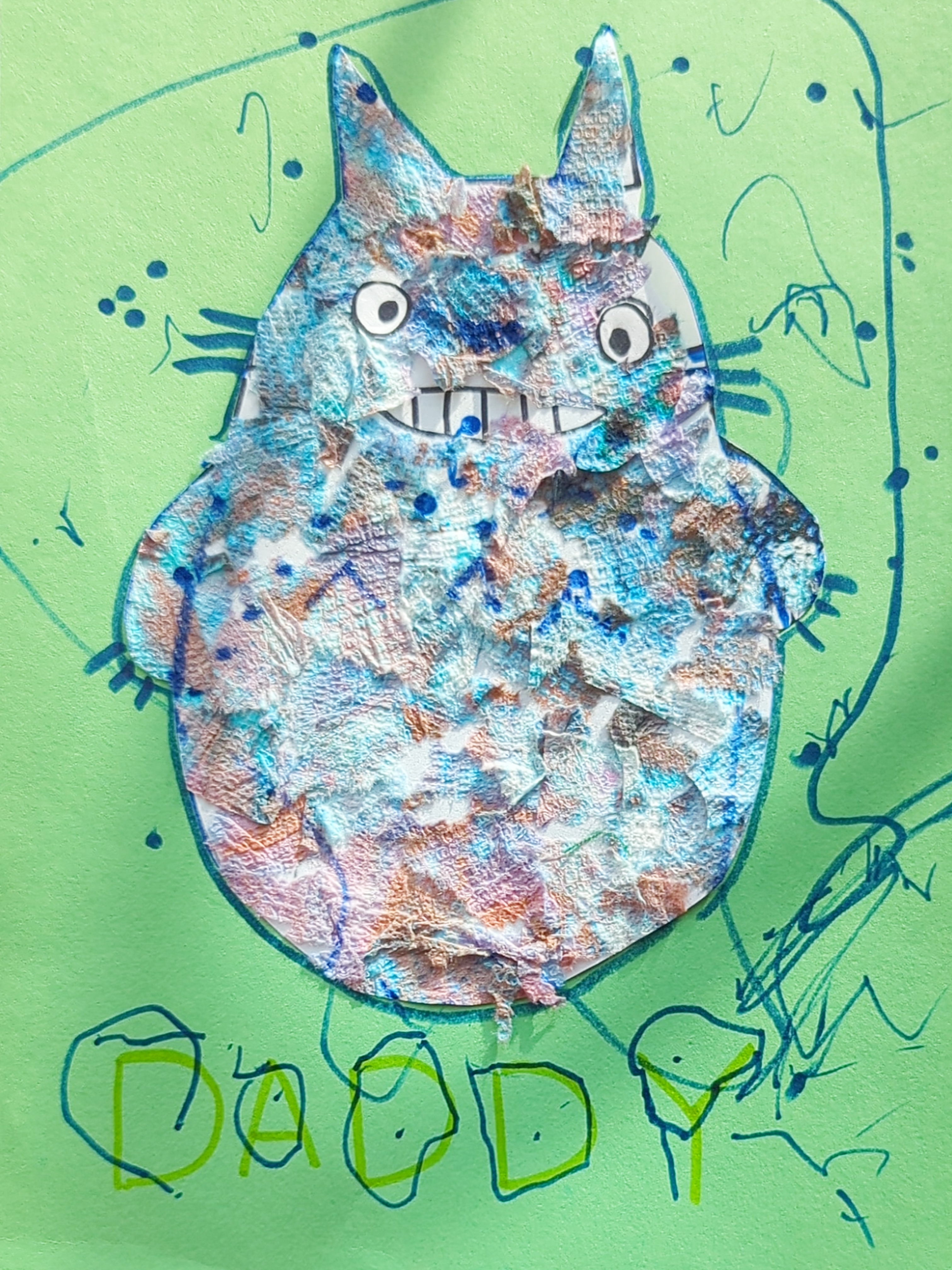 Mixed Media Totoro